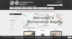 Desktop Screenshot of numismaticabaiget.com